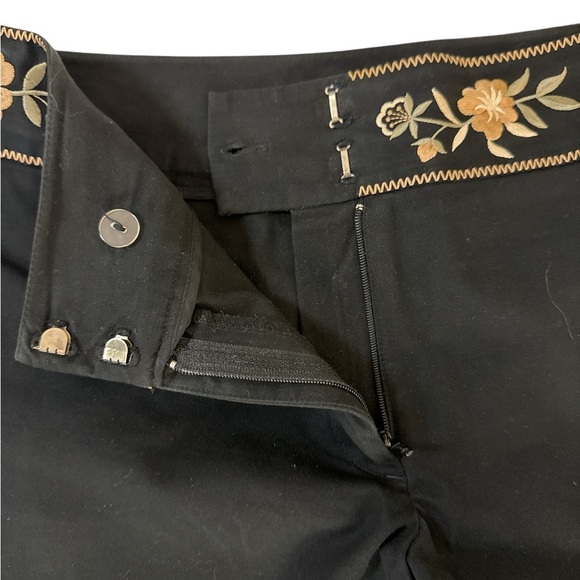 INC International Concepts Black Embroidered Slacks - Picture 5 of 14